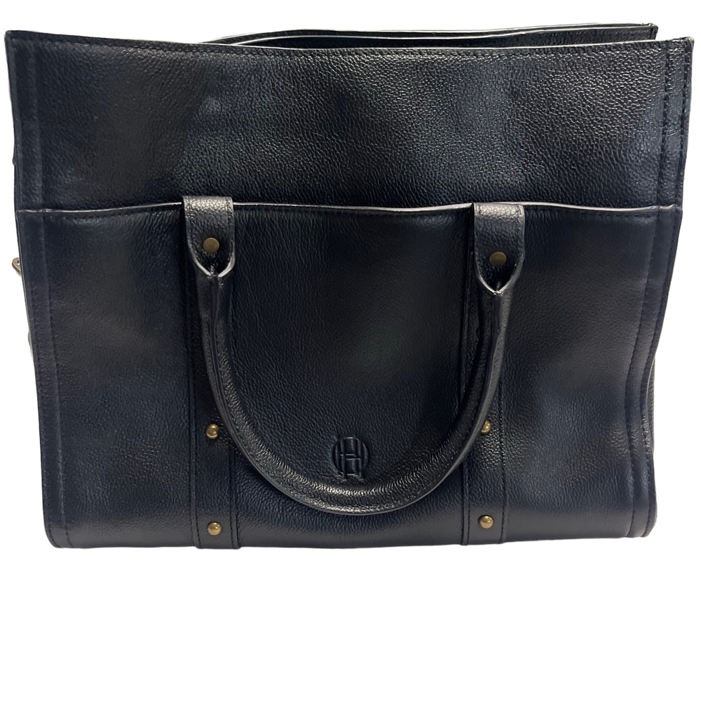 House of Harlow 1960 Black Leather Tote